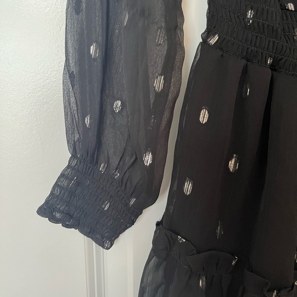 NSR Black and Silver Polka Dot Dress - Picture 3 of 6